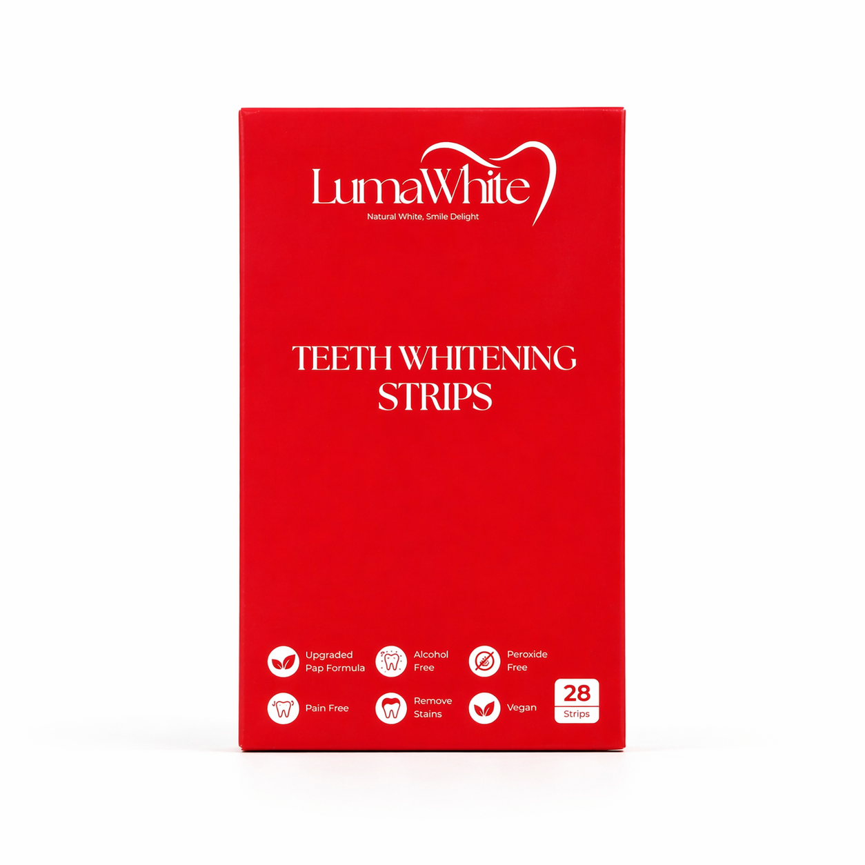 LumaWhite Whitening Strips 0% Alcohol, 100% Wit